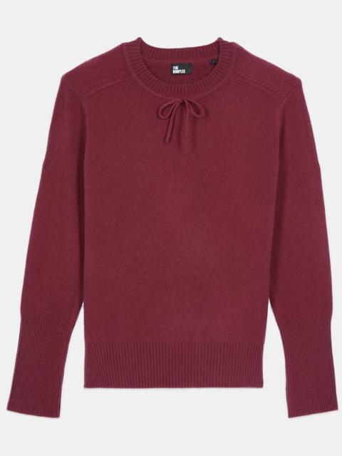 The Kooples BURGUNDY CASHMERE SWEATER