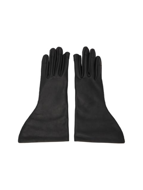 Rick Owens Black Tower Flared Gloves
