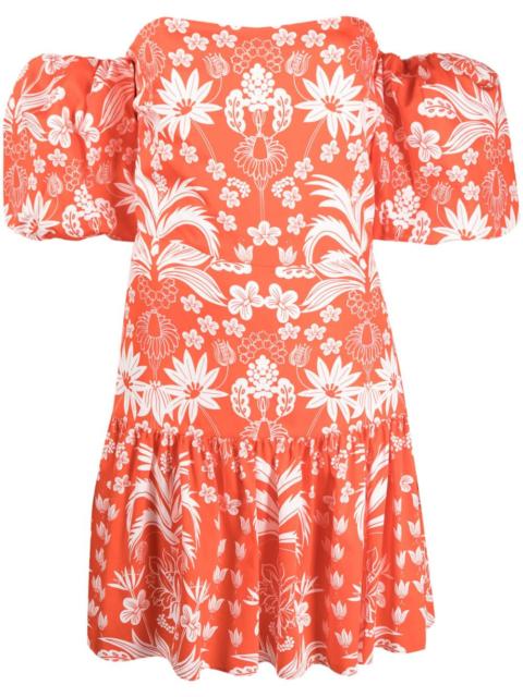 BORGO DE NOR Ziggy off-shoulder floral-print dress