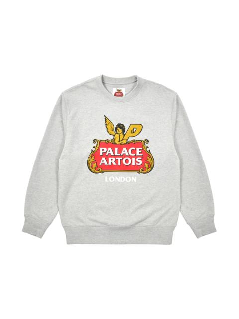 PALACE Palace x Stella Artois Cartouche Crew Grey Marl