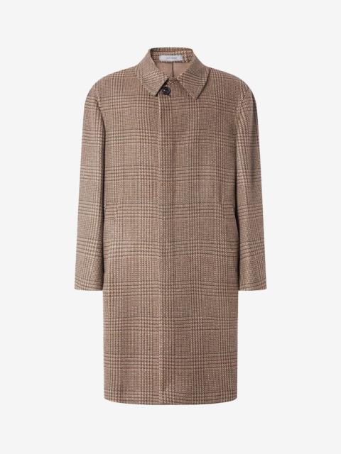 CORNELIANI Dark brown wool and cashmere coat