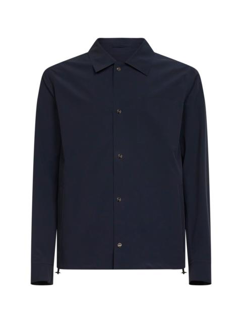 Herno Blue double bi-stretch Essence shirt jacket