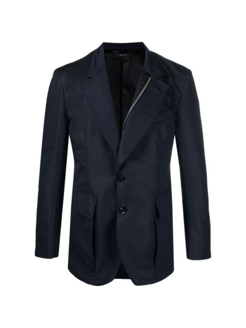 TOM FORD zipped-up single-breasted blazer