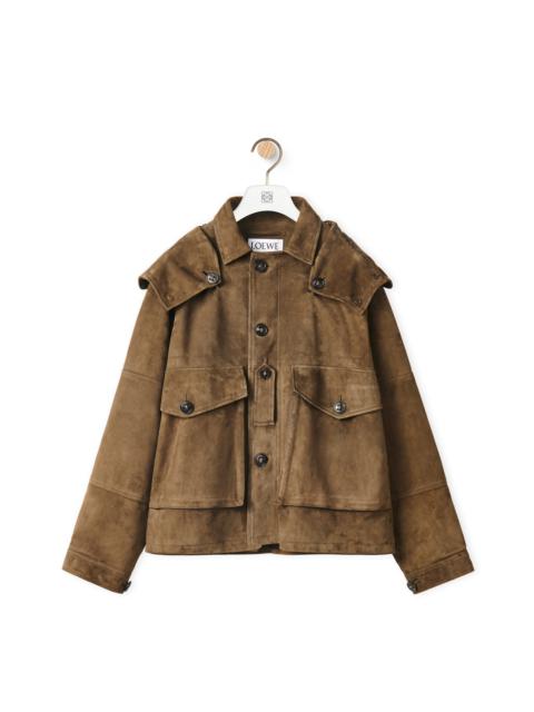 Loewe Parachute jacket in suede