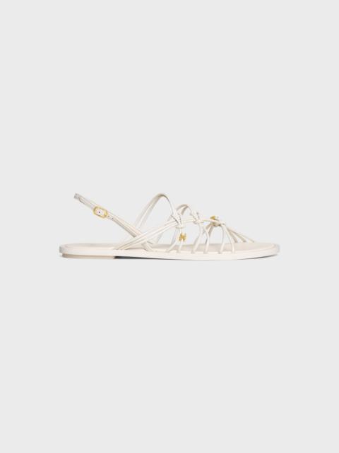 CELINE KNOTS TRIOMPHE FLAT SANDAL IN GOATSKIN