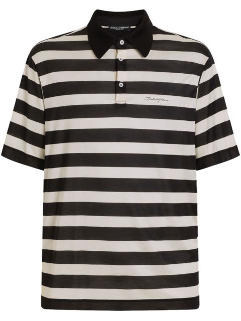 Dolce & Gabbana striped polo shirt