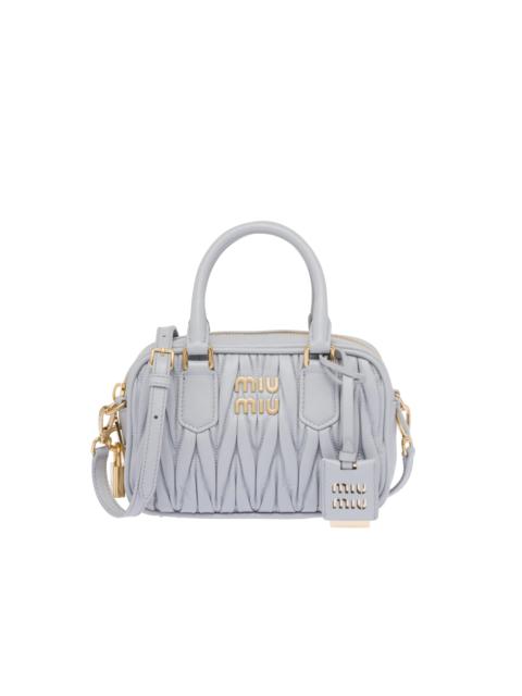 Miu Miu Matelassé nappa leather top-handle bag