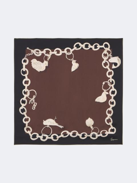 JACQUEMUS Pampille silk scarf