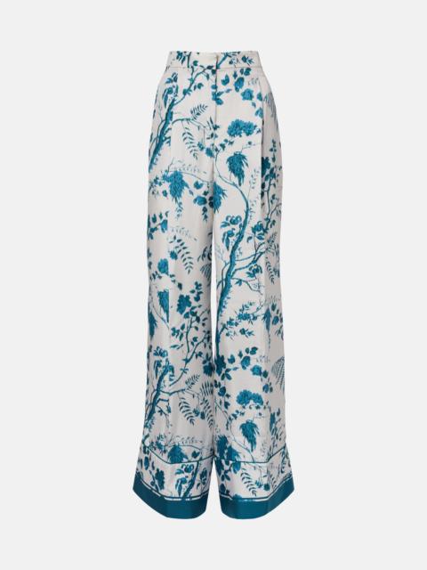 Erdem Floral silk pajama pants