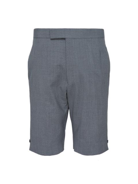 Thom Browne Wool Backstrap Shorts