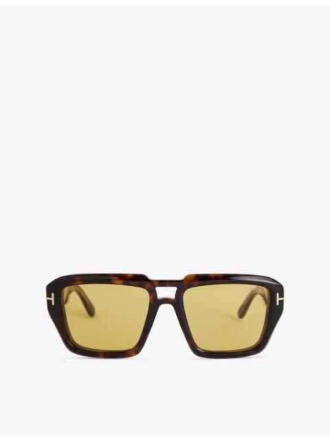 TOM FORD FT1202 Icon Navigator-Frame Acetate Sunglasses
