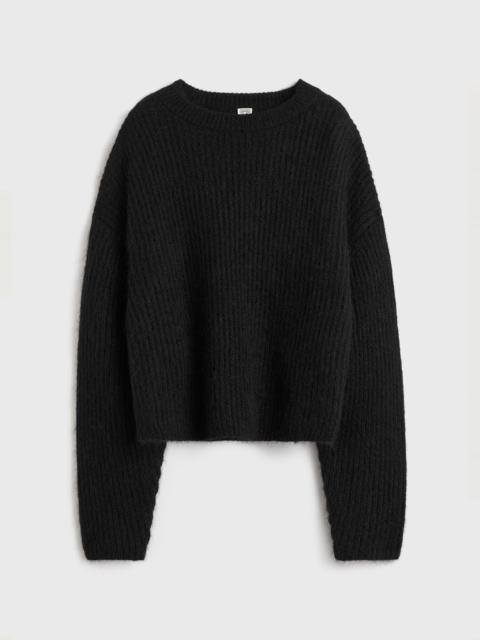 TOTEME Mohair blend rib knit black