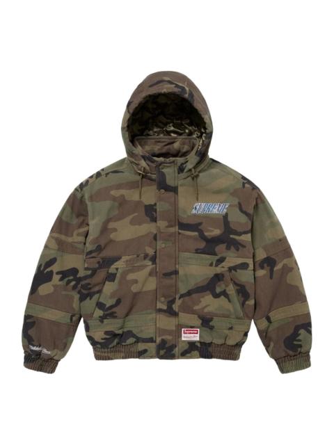 Supreme Supreme x Mitchell & Ness Twill Stadium Jacket 'Woodland Camo' FW24J106-WOODLAND-CAMO