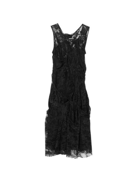 Junya Watanabe floral-lace mini dress