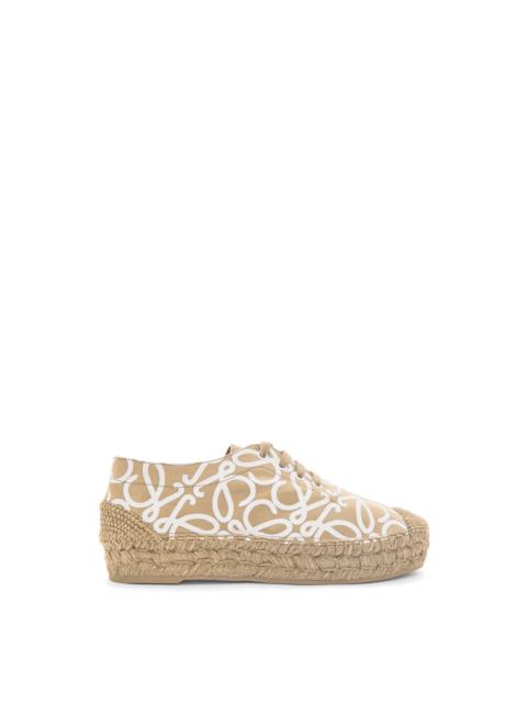 Loewe Solar lace-up in canvas