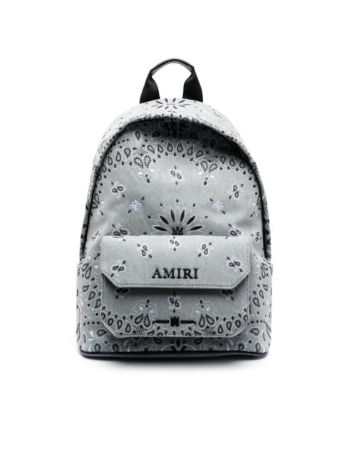 AMIRI Bandana denim backpack