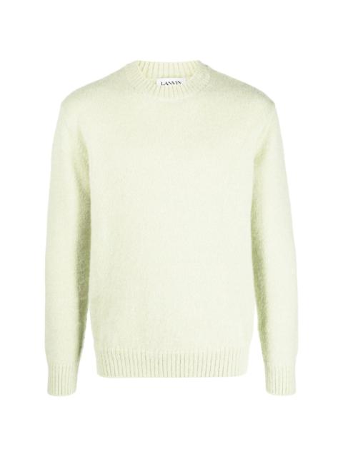 long-sleeve knitted jumper