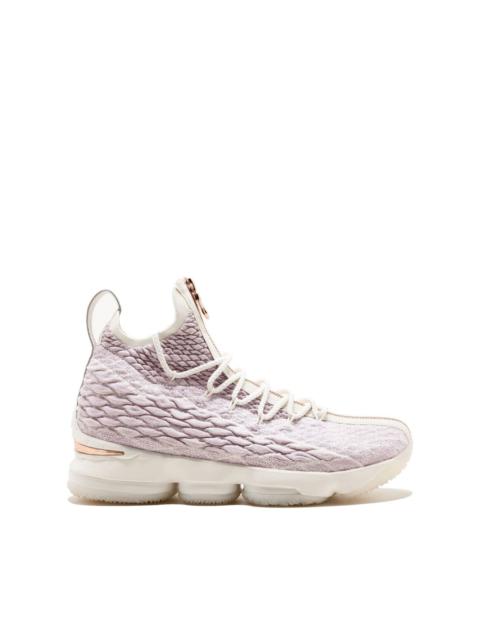 x Kith LeBron XV Performance "Rose Gold" sneakers