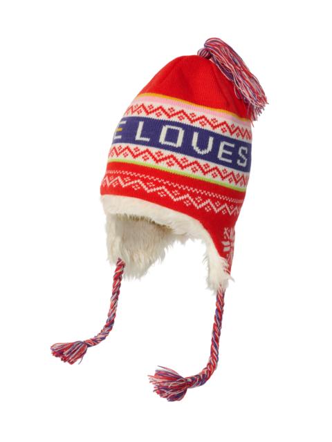 PALACE PALACE LOVES ME PERUVIAN BEANIE RED