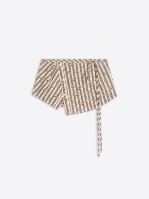 Dries Van Noten PRINTED COTTON WRAP BELT