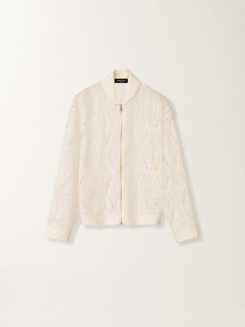 FABIANA FILIPPI Mohair bomber jacket with coating