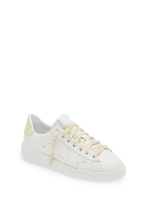 Purestar Low Top Sneaker in White/Yellow