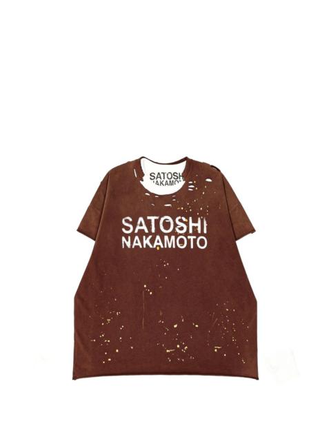 SATOSHI NAKAMOTO thermal long-sleeve T-shirt