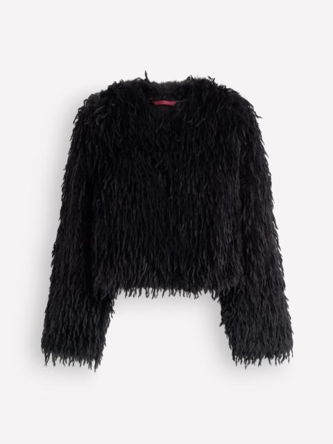 BODEN Feather Tassle Jacket-Black
