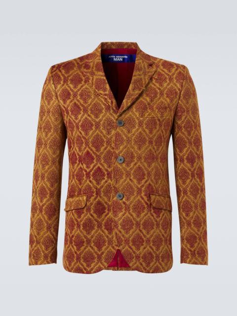 Junya Watanabe MAN Floral single-breasted jacquard blazer