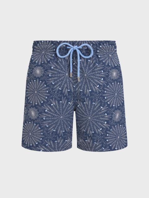 Vilebrequin MEN EMBROIDERED SWIM TRUNKS MOSAIC URCHIN - LIMITED EDITION