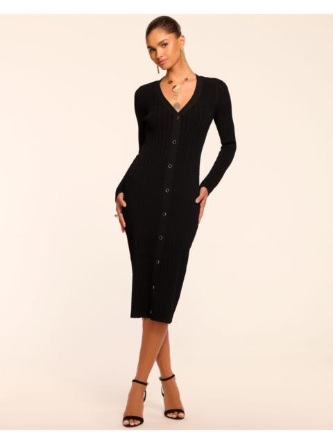 RAMY BROOK Gabby Knit Button Down Midi Dress