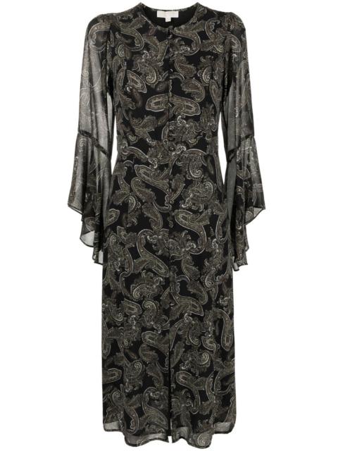 MICHAEL KORS paisley-print midi dress