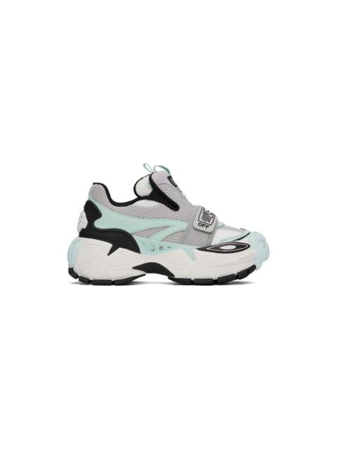 Off-White Blue & Gray Glove Slip On Sneakers