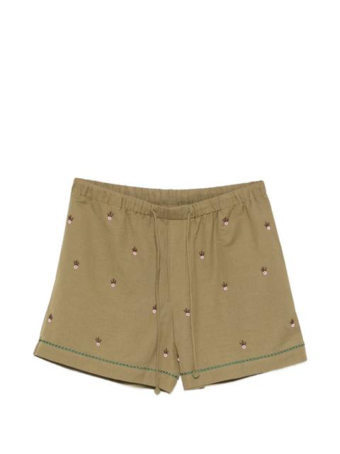 baziszt floral-detail shorts