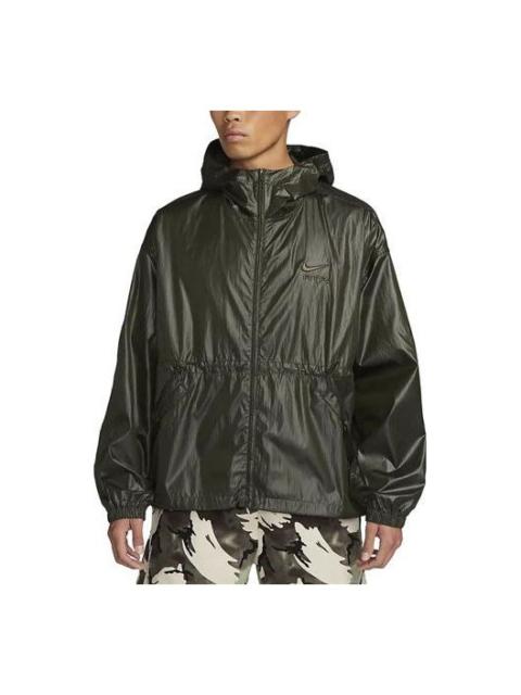 Nike Nike 공기에 의하여 길쌈되는 재킷 'Olive 녹색' DX0141-355