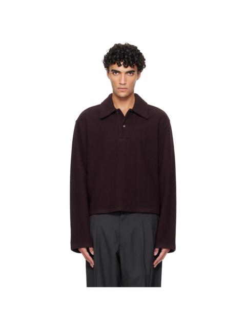 RIER Burgundy Fleece Polo