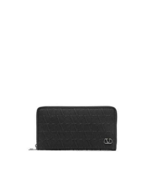 Valentino Toile Iconographe-embossed leather wallet