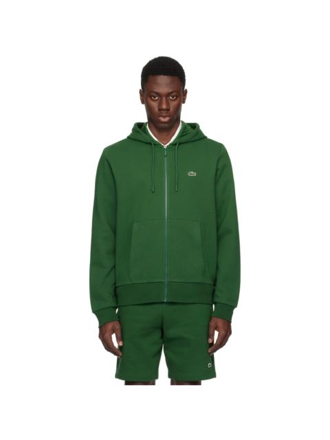 LACOSTE Green Zip Hoodie