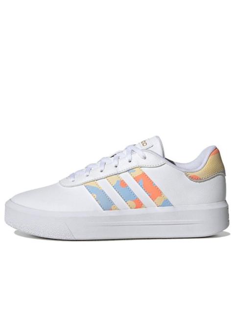 (WMNS) adidas neo Court Platform 'White Blue Orange' H06298