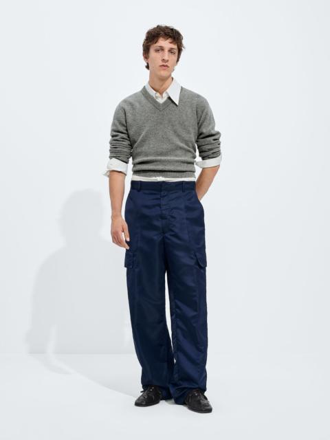 Bottega Veneta Satin Nylon Cargo Pants