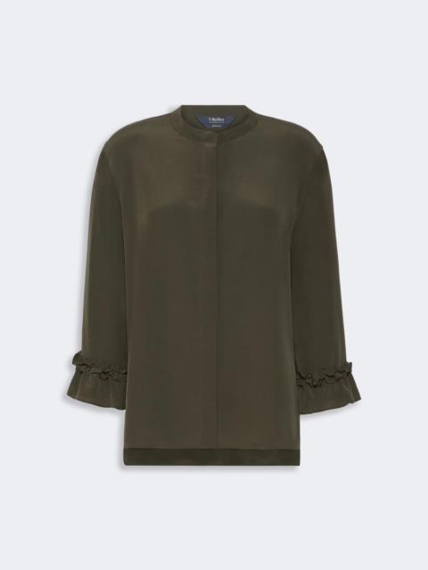 'S Max Mara FIABE Silk crêpe de Chine shirt - KAKI
