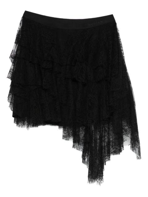 Alexander McQueen ruffled lace skirt