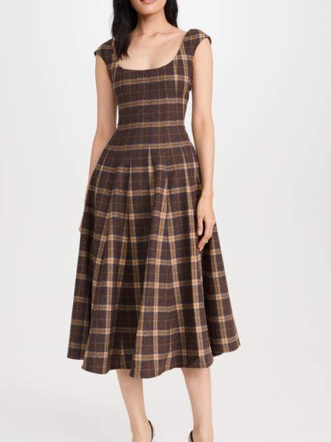 GUIZIO Leila Tartan Dress