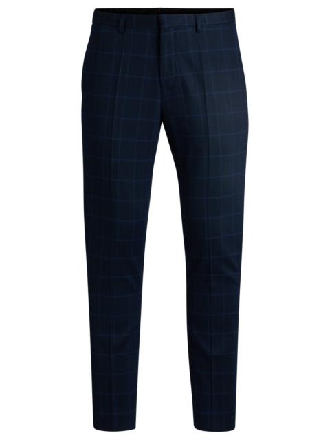HUGO EXTRA-SLIM-FIT SUIT TROUSERS IN PERFORMANCE-STRETCH CLOTH