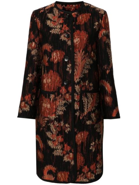 Etro abstract-jacquard coat