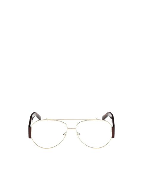 MCM tortoiseshell-effect pilot-frame glasses