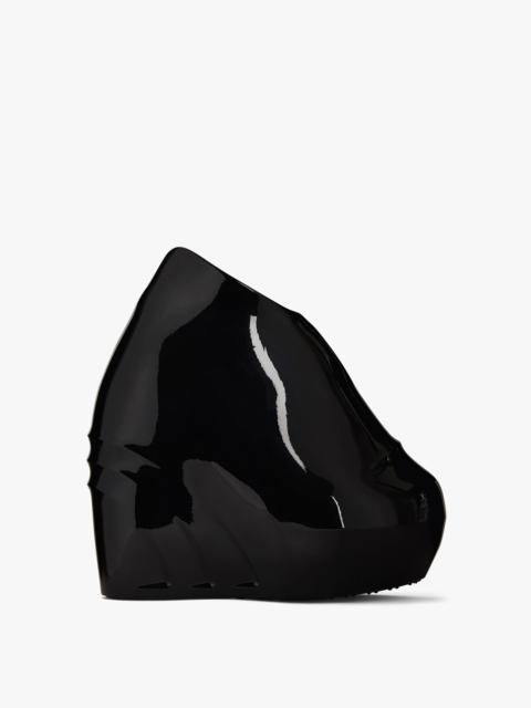 Givenchy MONUMENTAL MALLOW WEDGE SHOES IN SHINY RUBBER