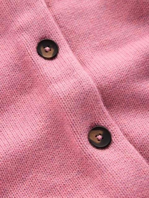 BODEN Lydia Tie Neck Knit Cardigan-Heather Rose Melange