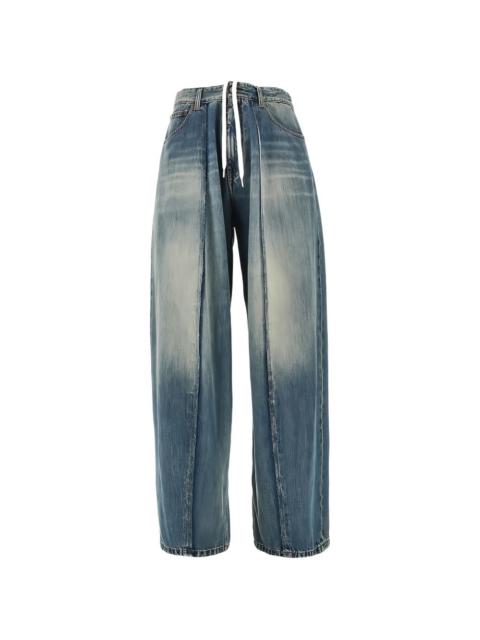 MM6 Maison Margiela seam-detail wide-leg trousers