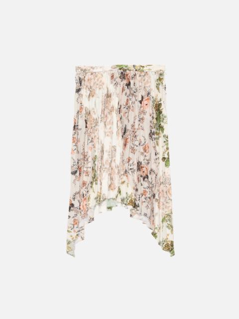 Acne Studios Pleated midi skirt - Beige/white